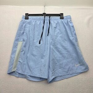 New Nike‎ Move to Zero Standard Fit Mens Small Blue Brief Lined Running Shorts